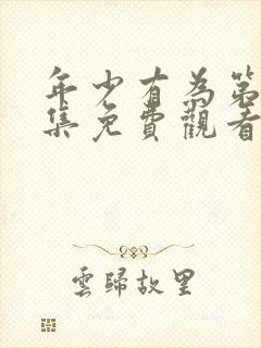 年少有为第10集免费观看电视剧最新章节封面