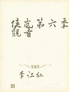 侠岚第六季在线观看封面