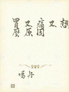 胃又痛又想吐什么原因