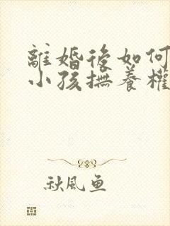 离婚后如何争取小孩抚养权