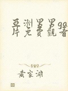 亚洲男男gay片免费观看