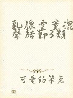 乳腺囊实混合回声结节3类