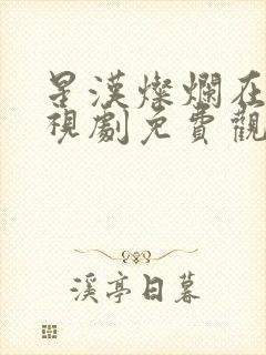 星汉灿烂在线电视剧免费观看封面