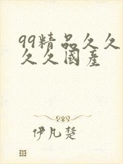 99精品久久久久久国产