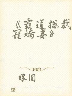 《霸道总裁的独宠娇妻》