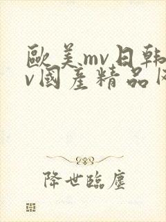 欧美mv日韩mv国产精品网站