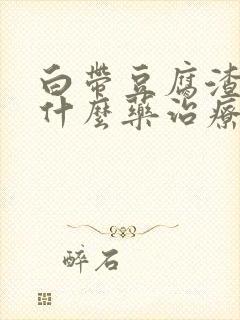 白带豆腐渣状用什么药治疗