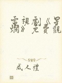 电视剧《星汉灿烂》免费观看