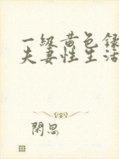 一级黄色录像片夫妻性生活片