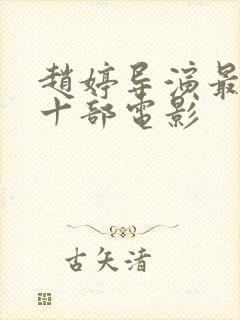 赵婷导演最火的十部电影封面