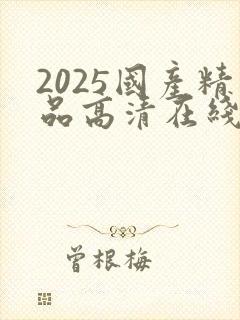 2025国产精品高清在线