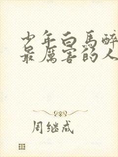 少年白马醉春风最厉害的人封面