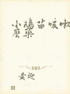 小鹅苗咳嗽吃什么药