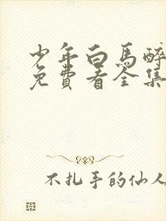 少年白马醉春风免费看全集电视剧