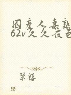 国产人妻熟女a62v久久夜色