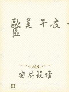 欧美 午夜 一区