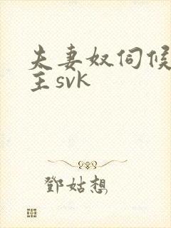 夫妻奴伺候夫妻主svk