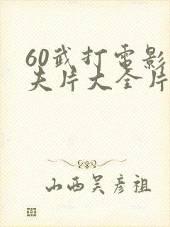 60武打电影功夫片大全片名封面