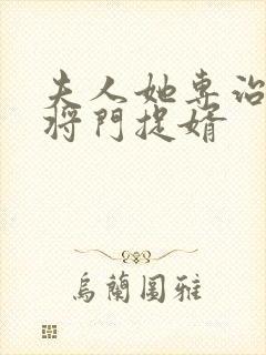 夫人她专治不服将门捉婿
