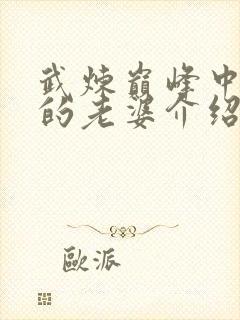 武炼巅峰中杨开的老婆介绍