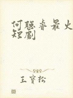 何聪睿最火十部短剧