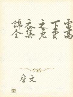 锦衣之下电视剧全集免费高清