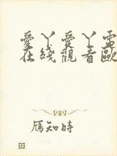 爱丫爱丫电视剧在线观看欧美