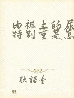 内裤上的尿骚味特别重是怎么回事