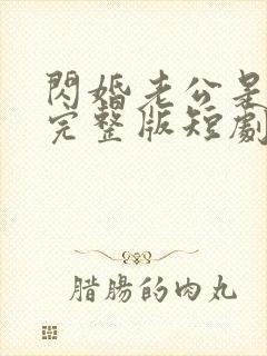 闪婚老公是豪门完整版短剧