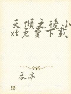 天倾之后小说txt免费下载封面