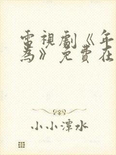 电视剧《年少有为》免费在线观看