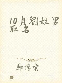 10月刘姓男孩取名