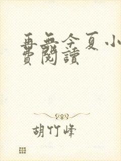 再无今夏小说免费阅读