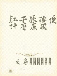 肚子胀排便困难什么原因