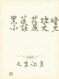 黑莲花攻略手册小说原文免费阅读