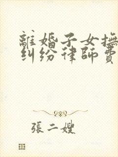 离婚子女抚养权纠纷律师费