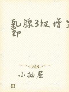 乳腺3级增生结节