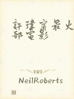 许玮甯最火的三部电影封面