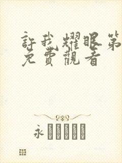 许我耀眼第四集免费观看