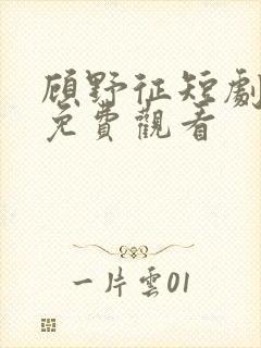 顾野征短剧全集免费观看封面