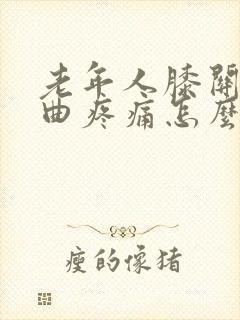 老年人膝关节弯曲疼痛怎么治封面