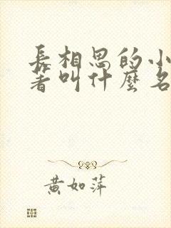 长相思的小说原著叫什么名字