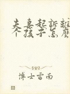 夫妻起诉离婚两个孩子怎么判