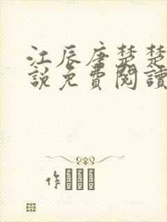 江辰唐楚楚的小说免费阅读