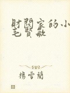 财阀家的小儿子毛贤敏