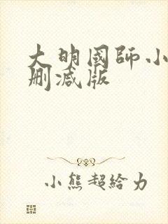 大明国师小说无删减版