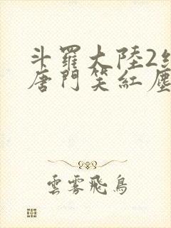 斗罗大陆2绝世唐门笑红尘