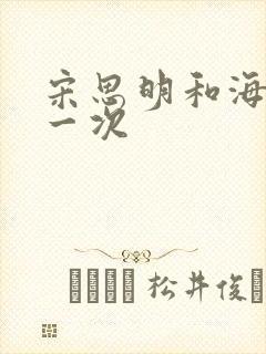 宋思明和海藻第一次