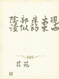 阴部痒出现豆腐渣似的东西