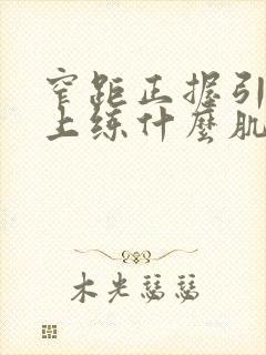 窄距正握引体向上练什么肌肉